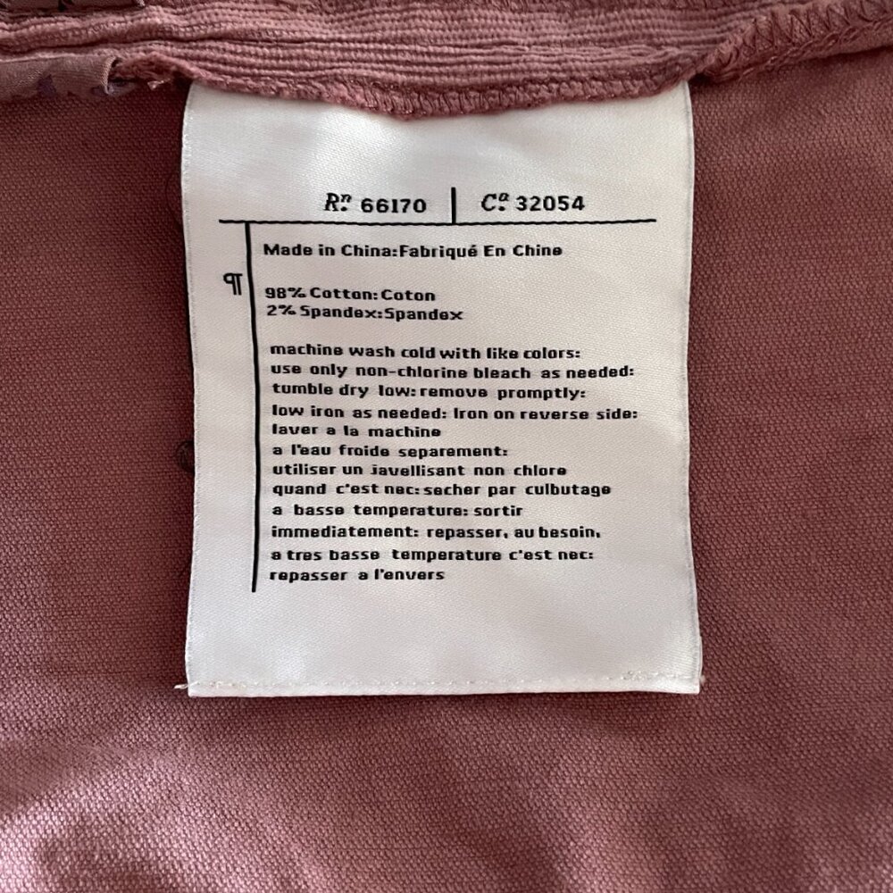 Pilcro & the Letterpress Pink Corduroy Flounce-Hem Skirt – Size 2 - Picture 5 of 9